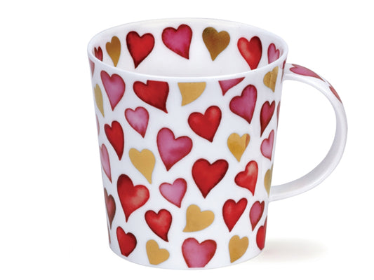 Dunoon Lomond Lovehearts Red Mug