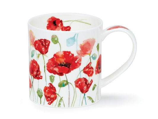 Dunoon Orkney Floral Breeze Poppy Mug