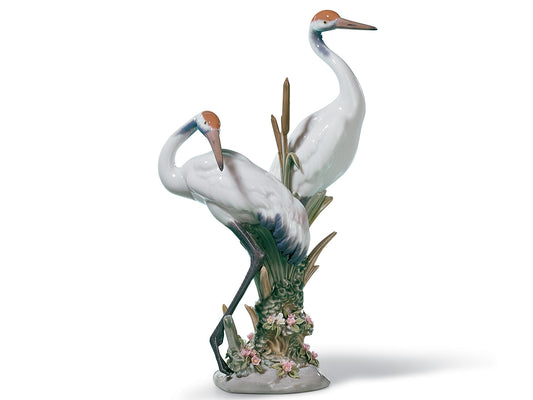 Lladro Courting Cranes