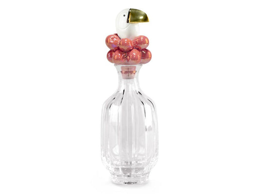 Lladro Toucan Glass Bottle