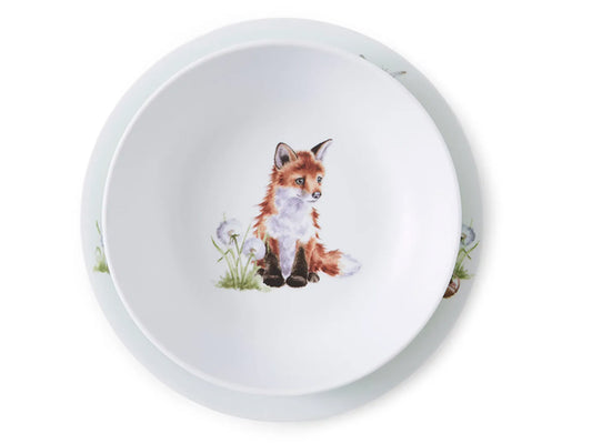 Wrendale Designs Little Wren Plate & Bowl Set