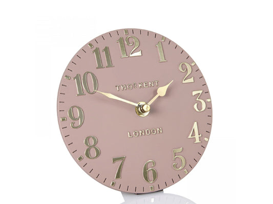 Thomas Kent Arabic 6’’ Clock - Blush Pink